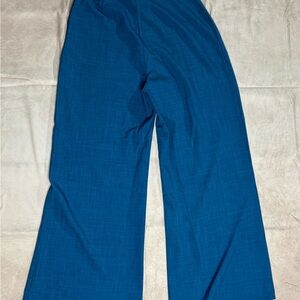 Wide Leg Blue Pants